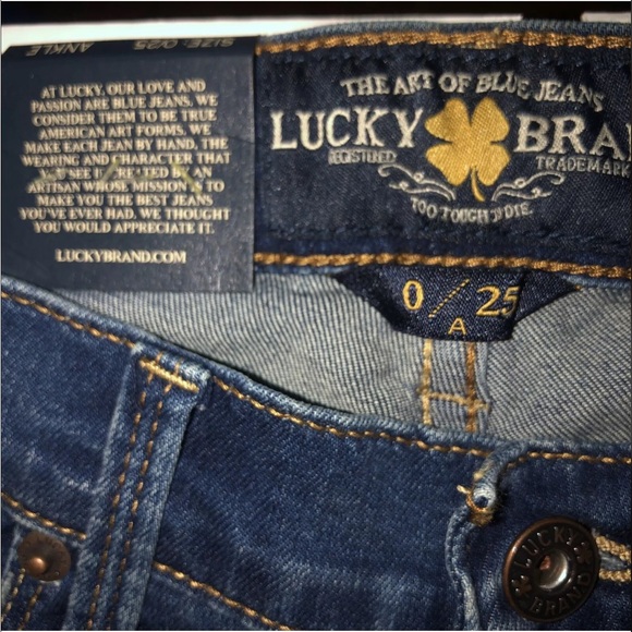 NWT Lucky Brand Brooke Straight Mid Rise Slim Fit Jeans Womens Size 0  25 R - Picture 9 of 13